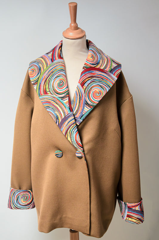 Veste longue en laine : Cassiopea