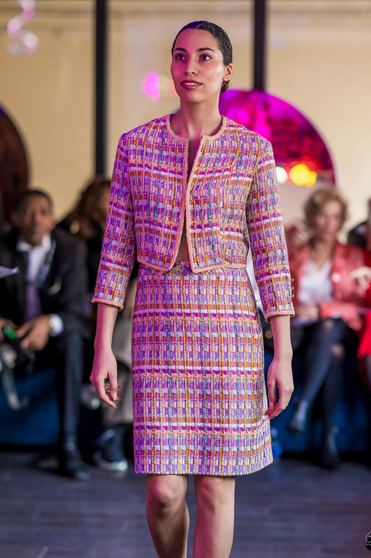 Tailleur en tweed : Alaïa