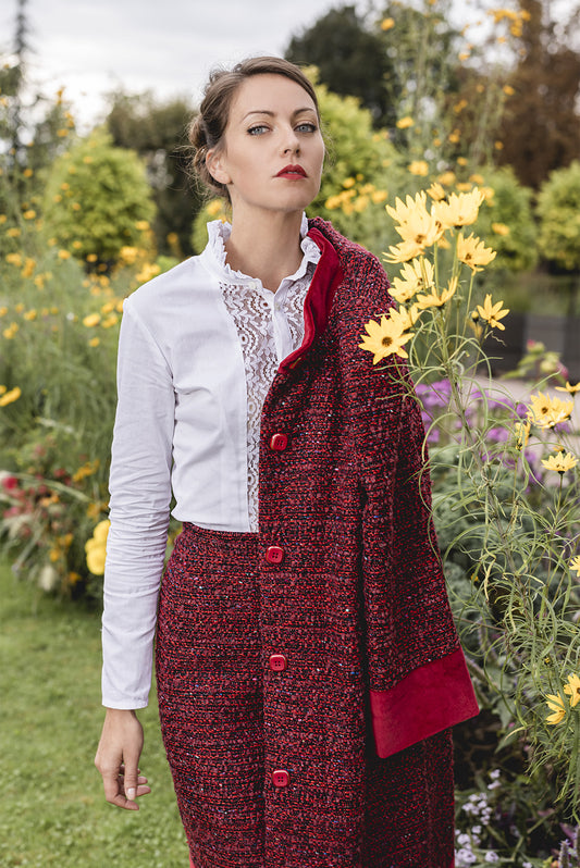 Chemisier en piqué de coton : Chiara