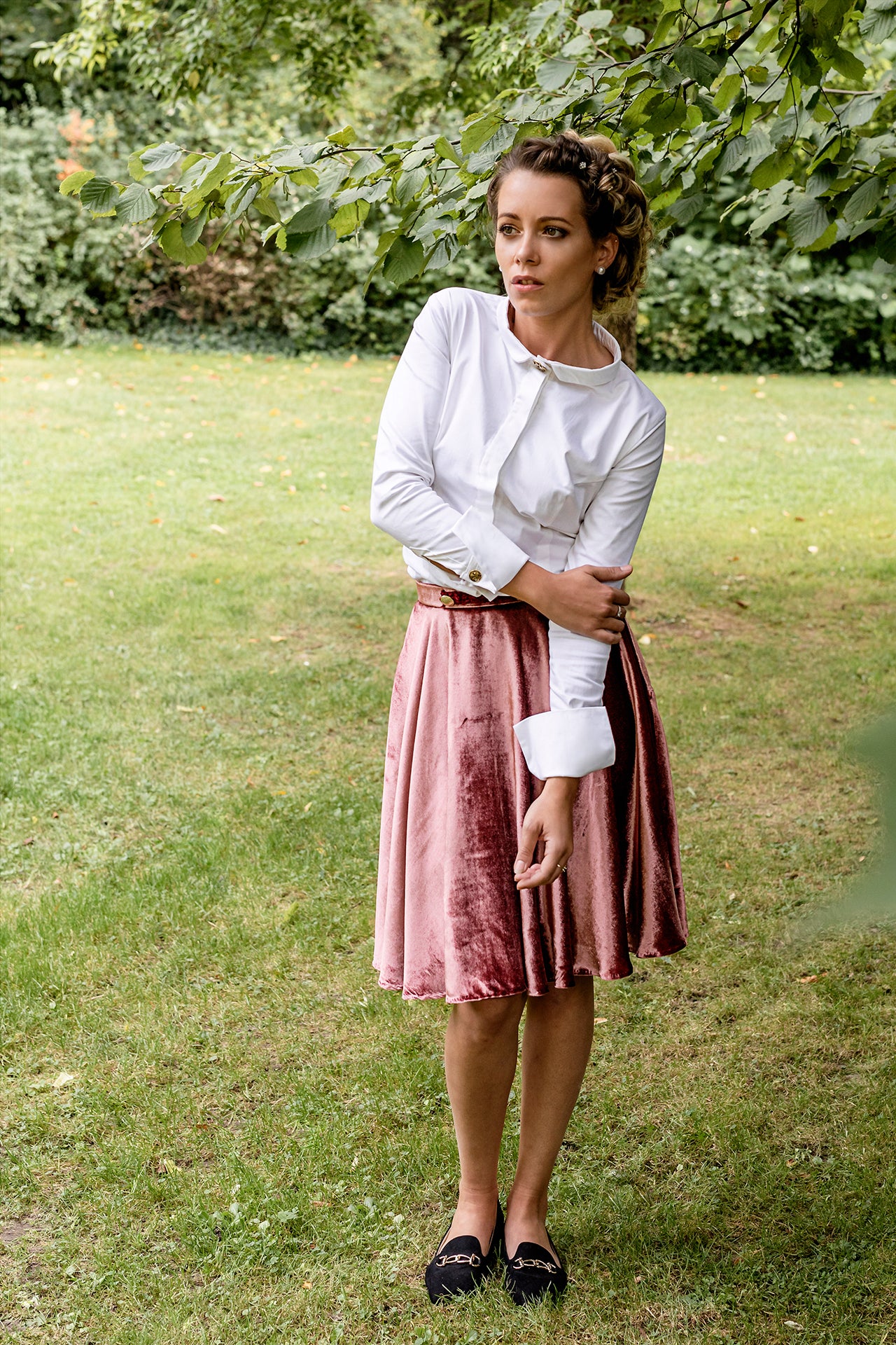 Jupe en velours de soie : Maria