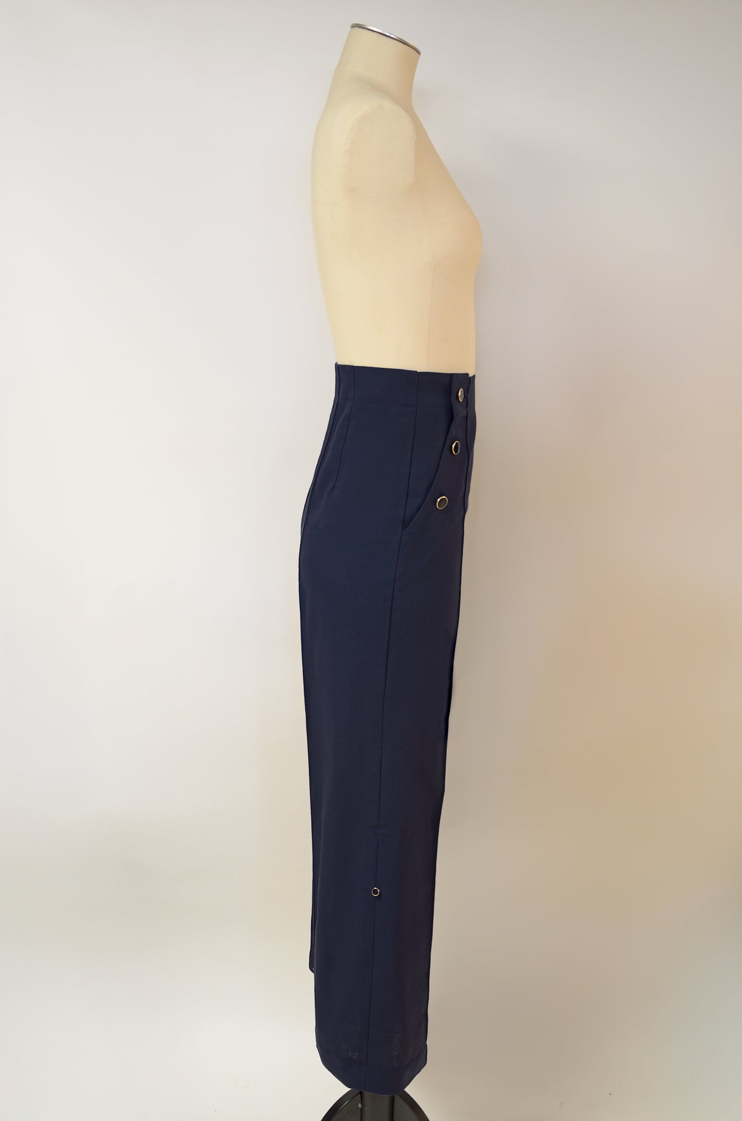 Pantalon à pont en coton : Marius