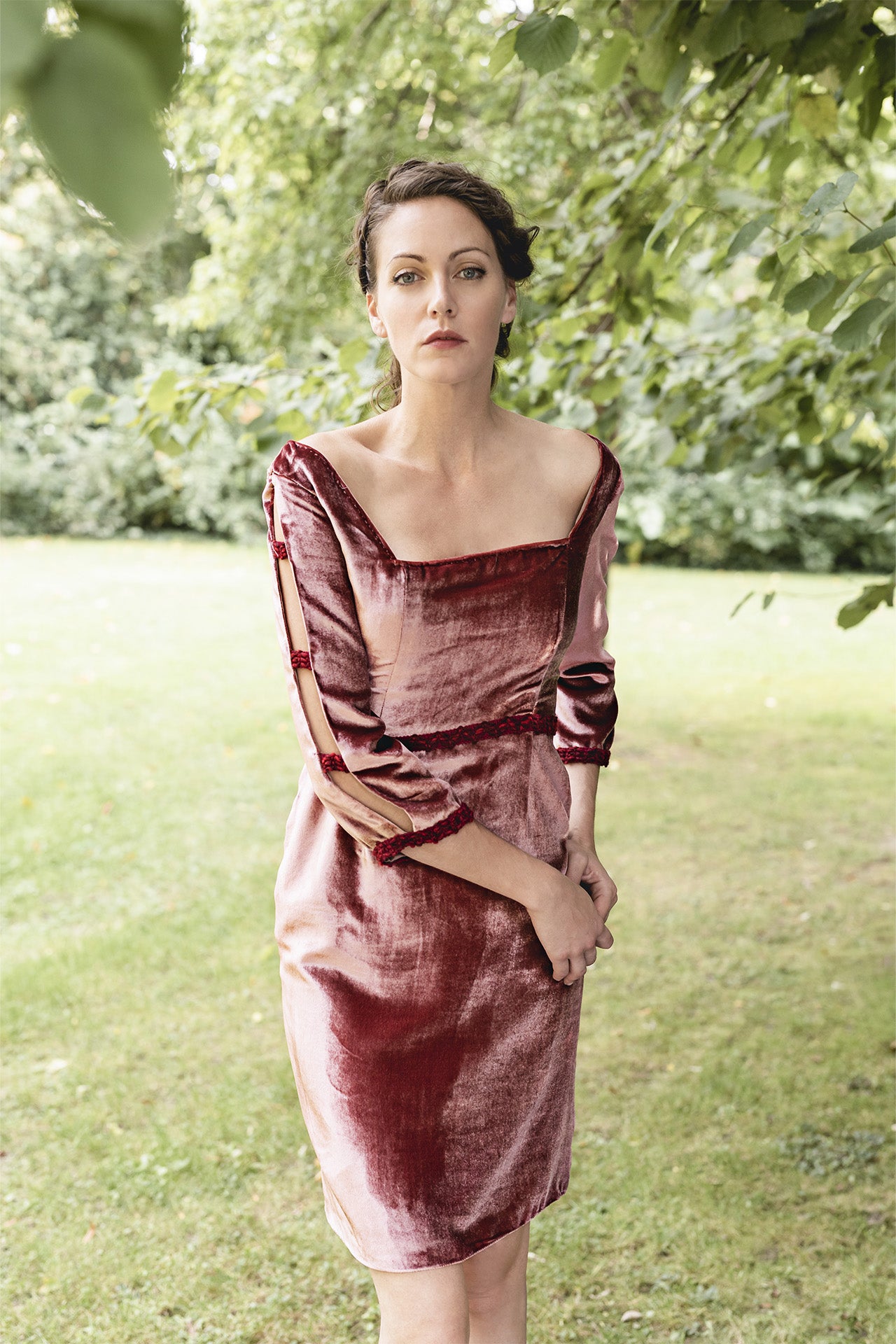 Robe en velours de soie : Sofia