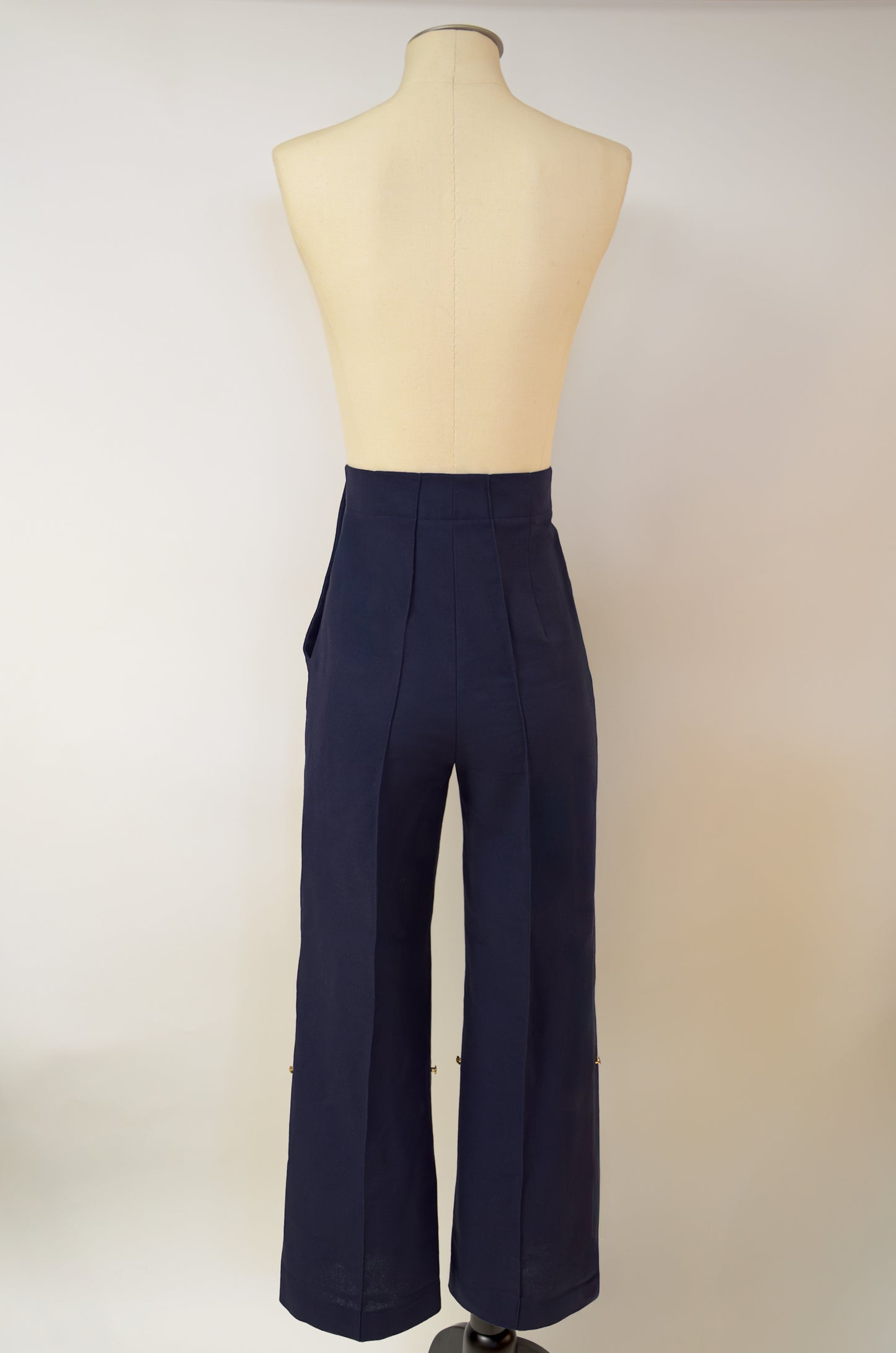 Pantalon à pont en coton : Marius