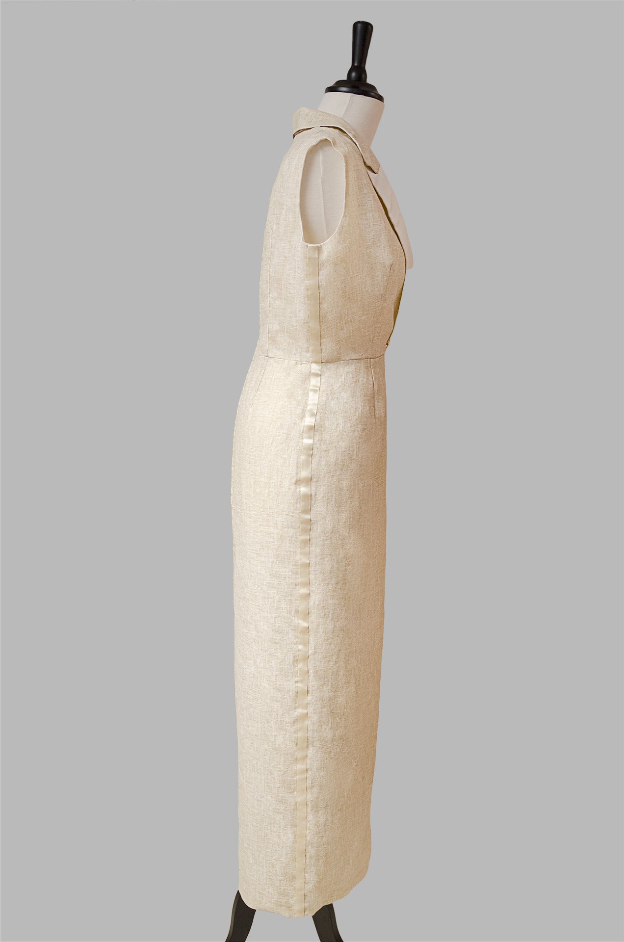 Robe Smoking en lin et coton