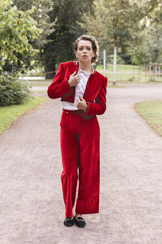 Pantalon large en velours de coton : Lorenzo