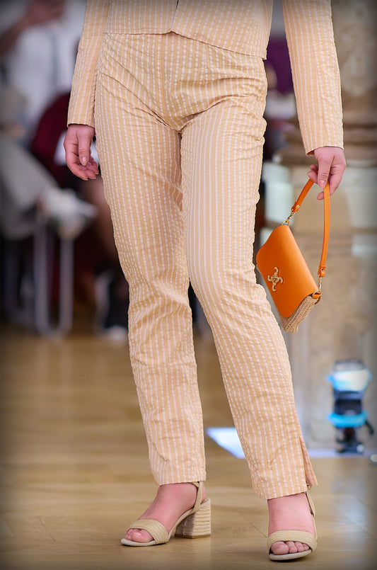 Pantalon étroit en seersucker : Giacomo