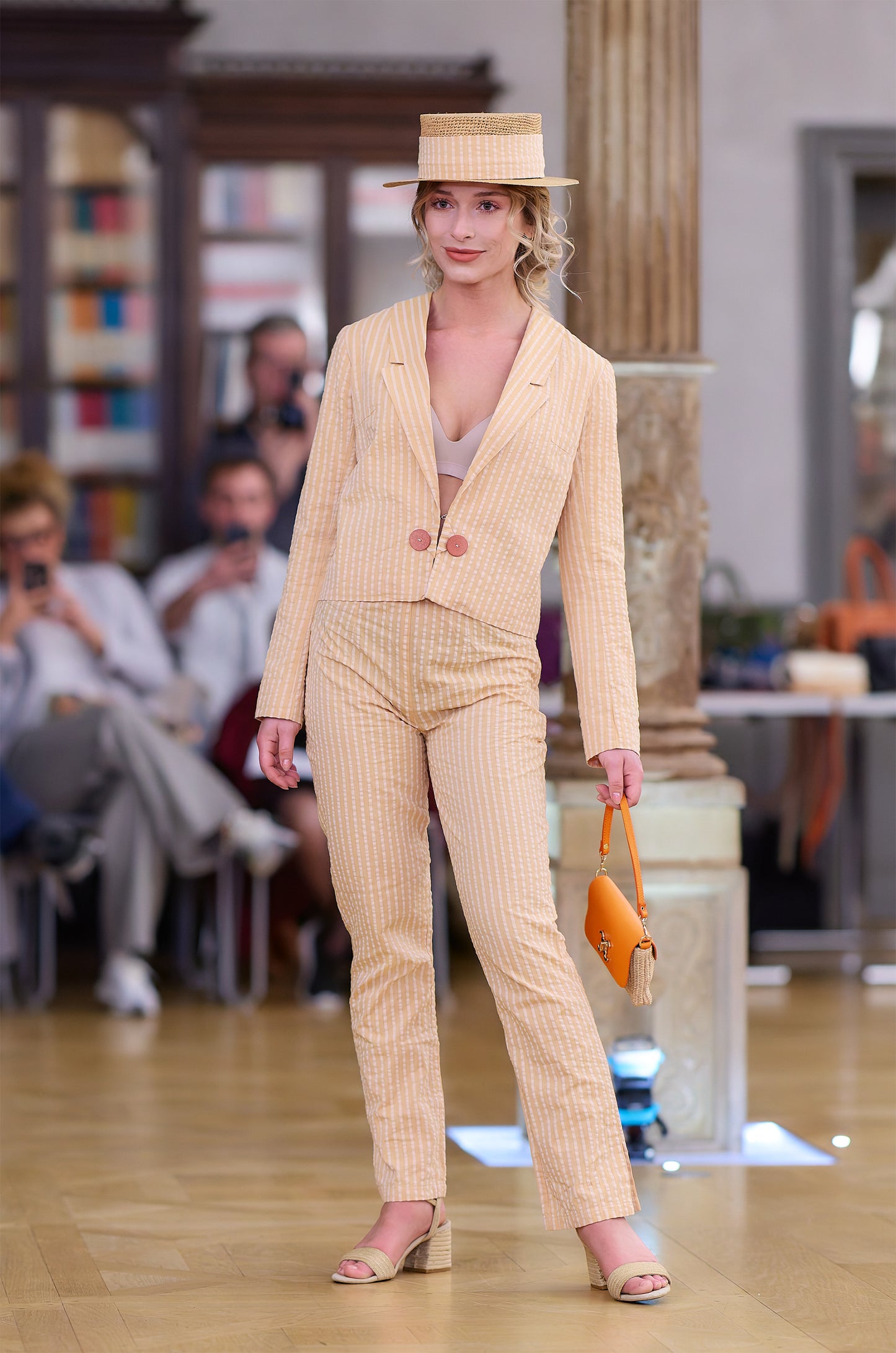 Pantalon étroit en seersucker : Giacomo