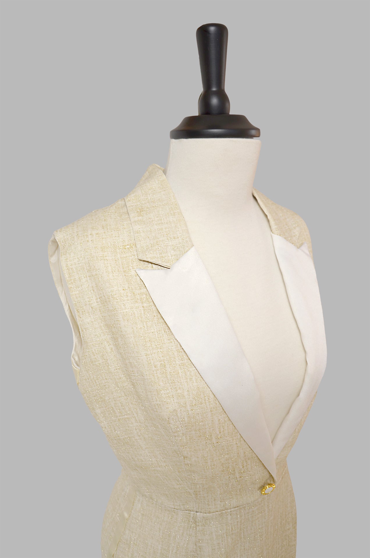 Robe Smoking en lin et coton