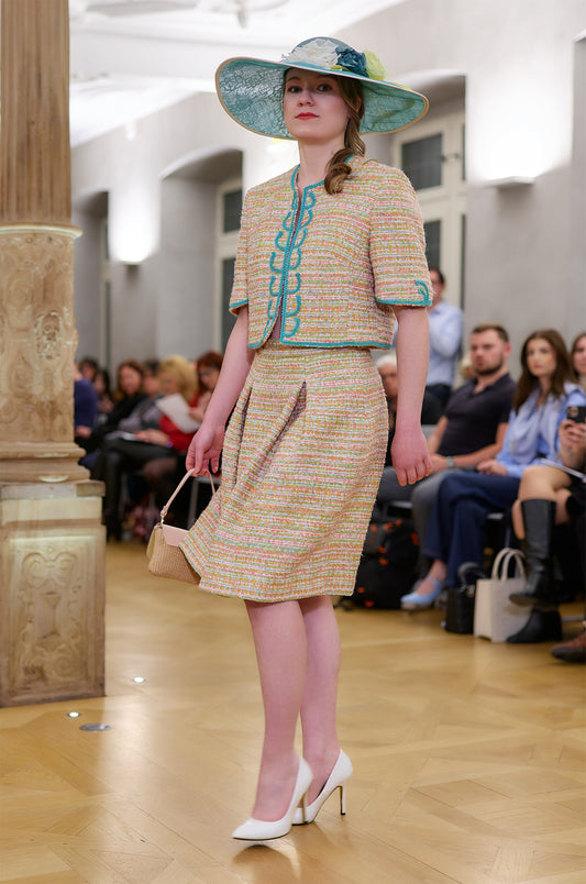 Tailleur en tweed : Pélagie