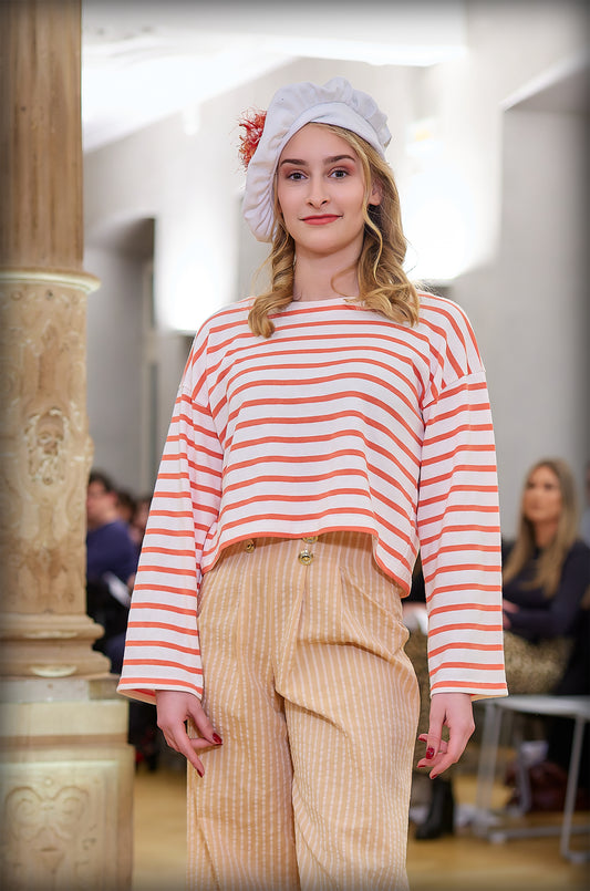 Tshirt marin en coton : Kai manches longues