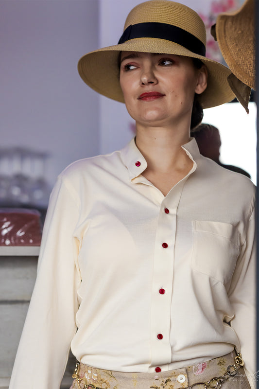 Chemisier en coton : Ophélie