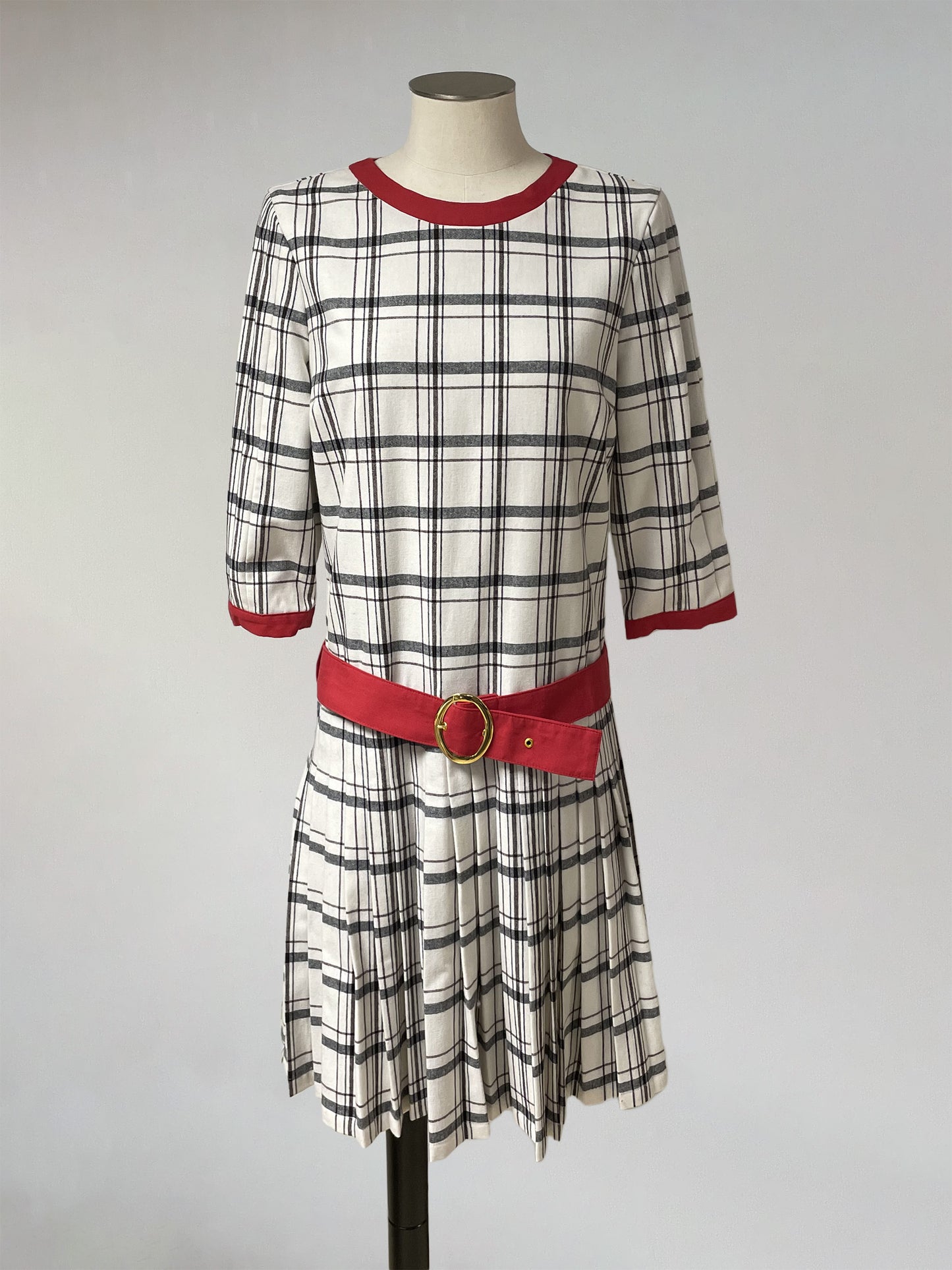 Robe en tartan de laine : Gladys