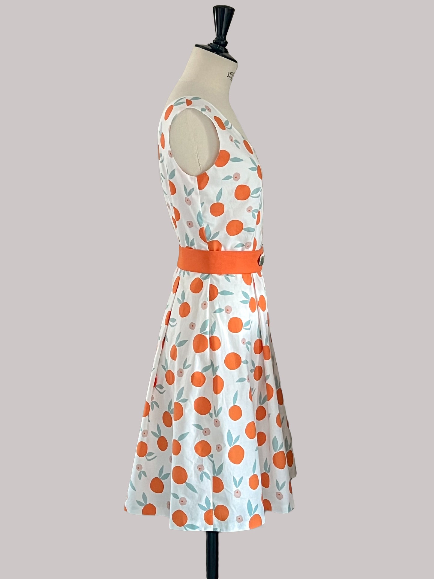 Robe oranges en coton : Carla