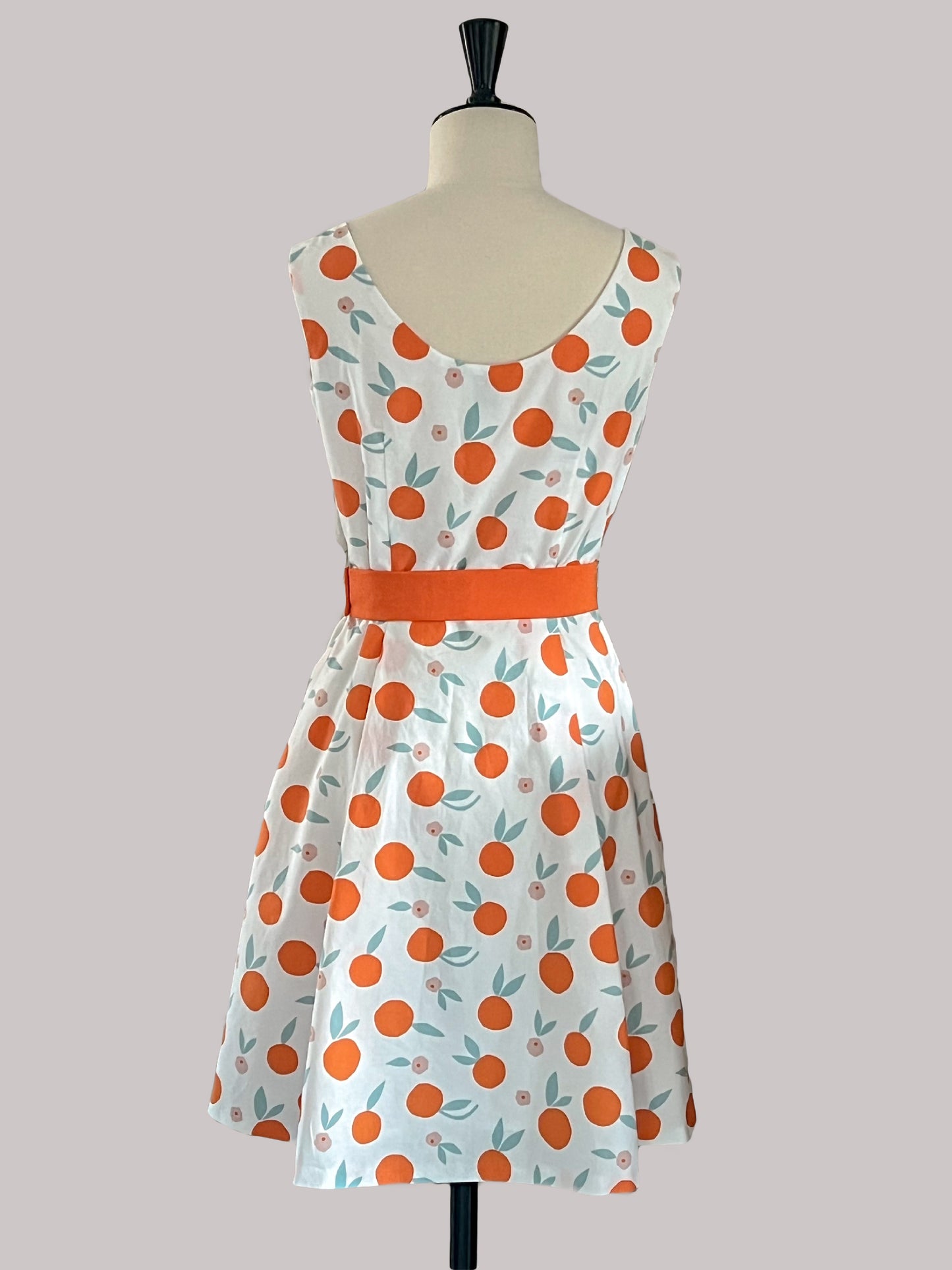 Robe oranges en coton : Carla