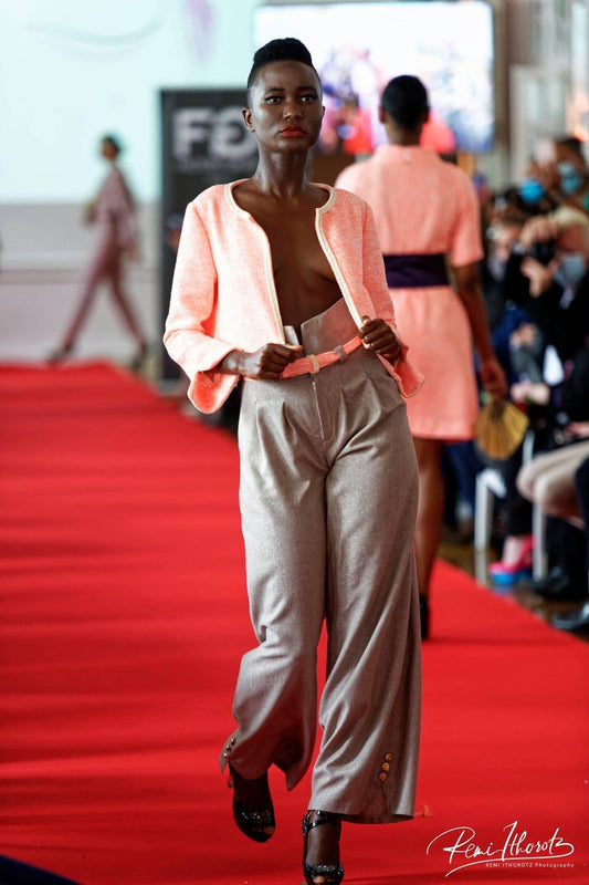 Pantalon large en coton et laine : le Ponant