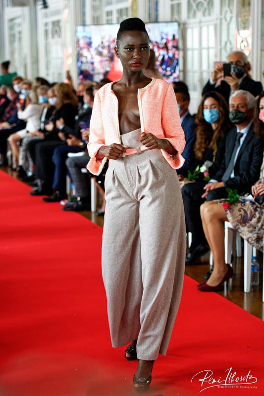 Pantalon large en coton et laine : le Ponant