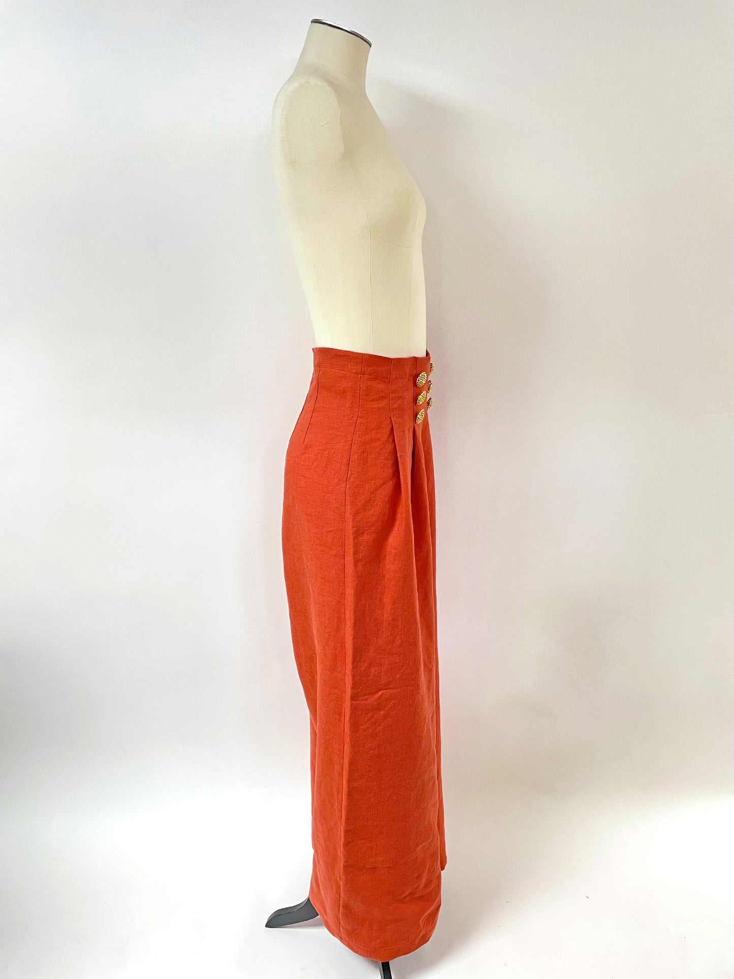 Pantalon large en lin : Cyrus