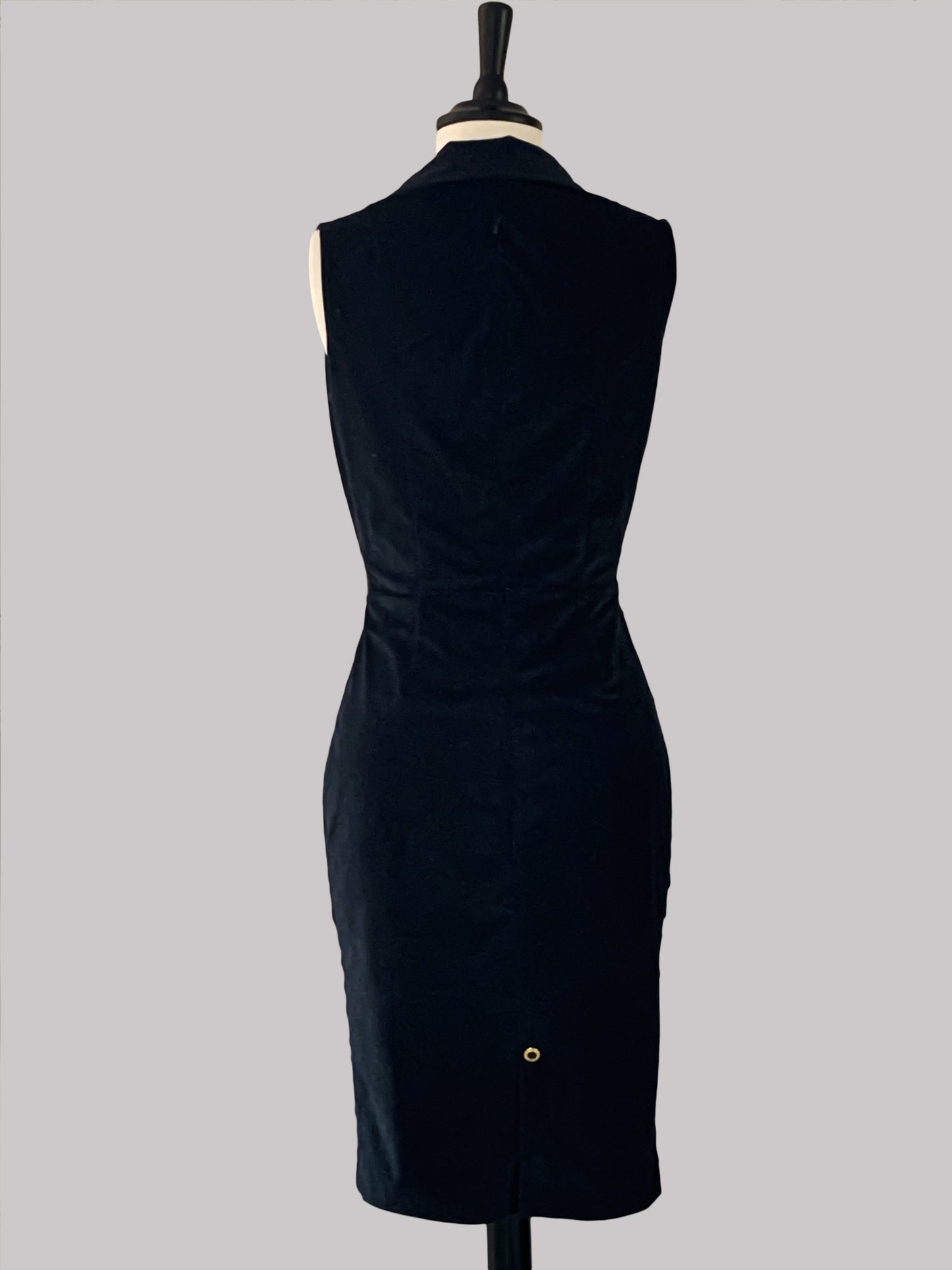 Robe smoking courte en velours de coton