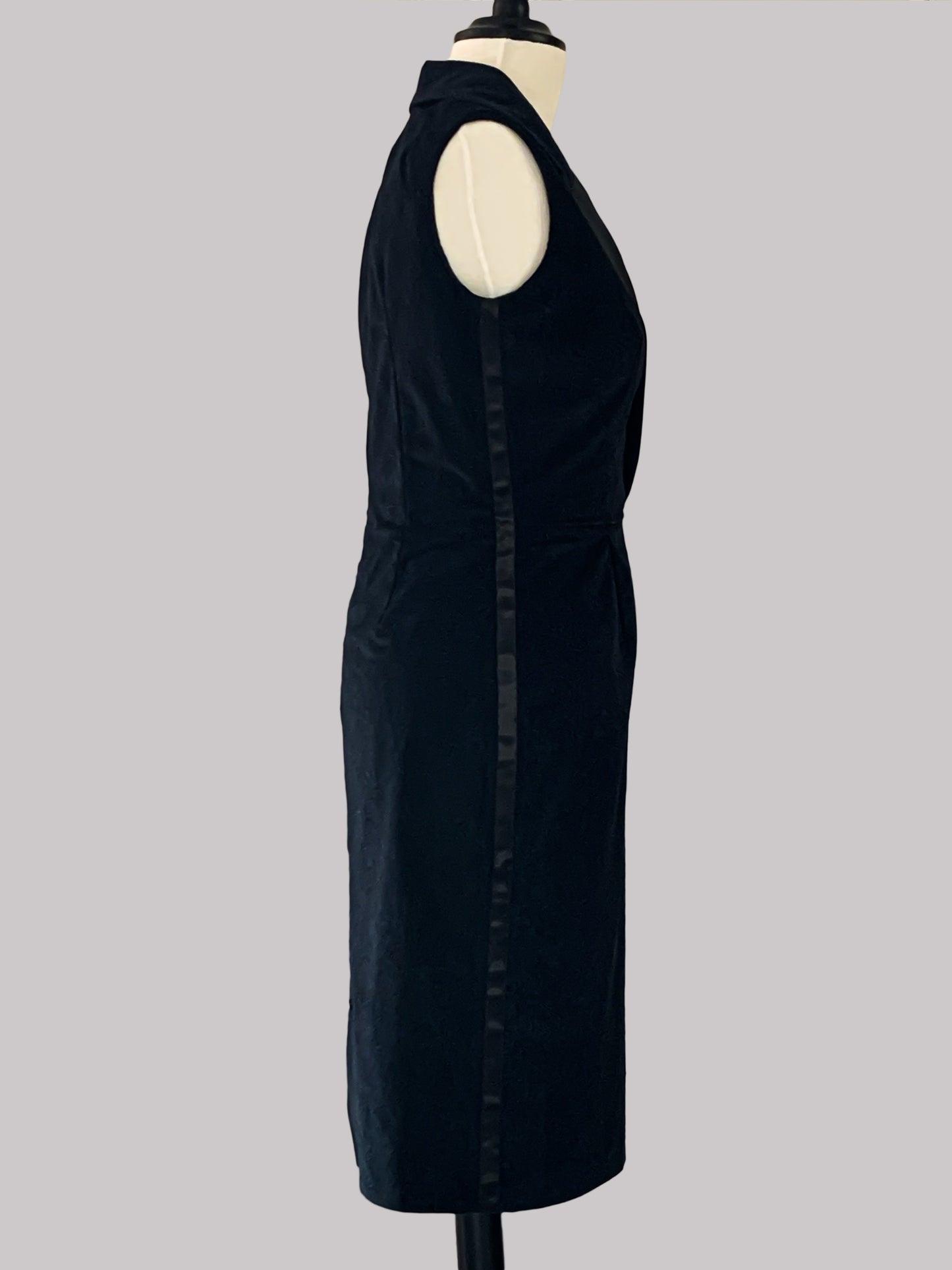 Robe smoking courte en velours de coton