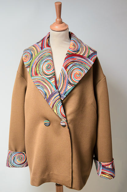 Veste longue en laine : Cassiopea