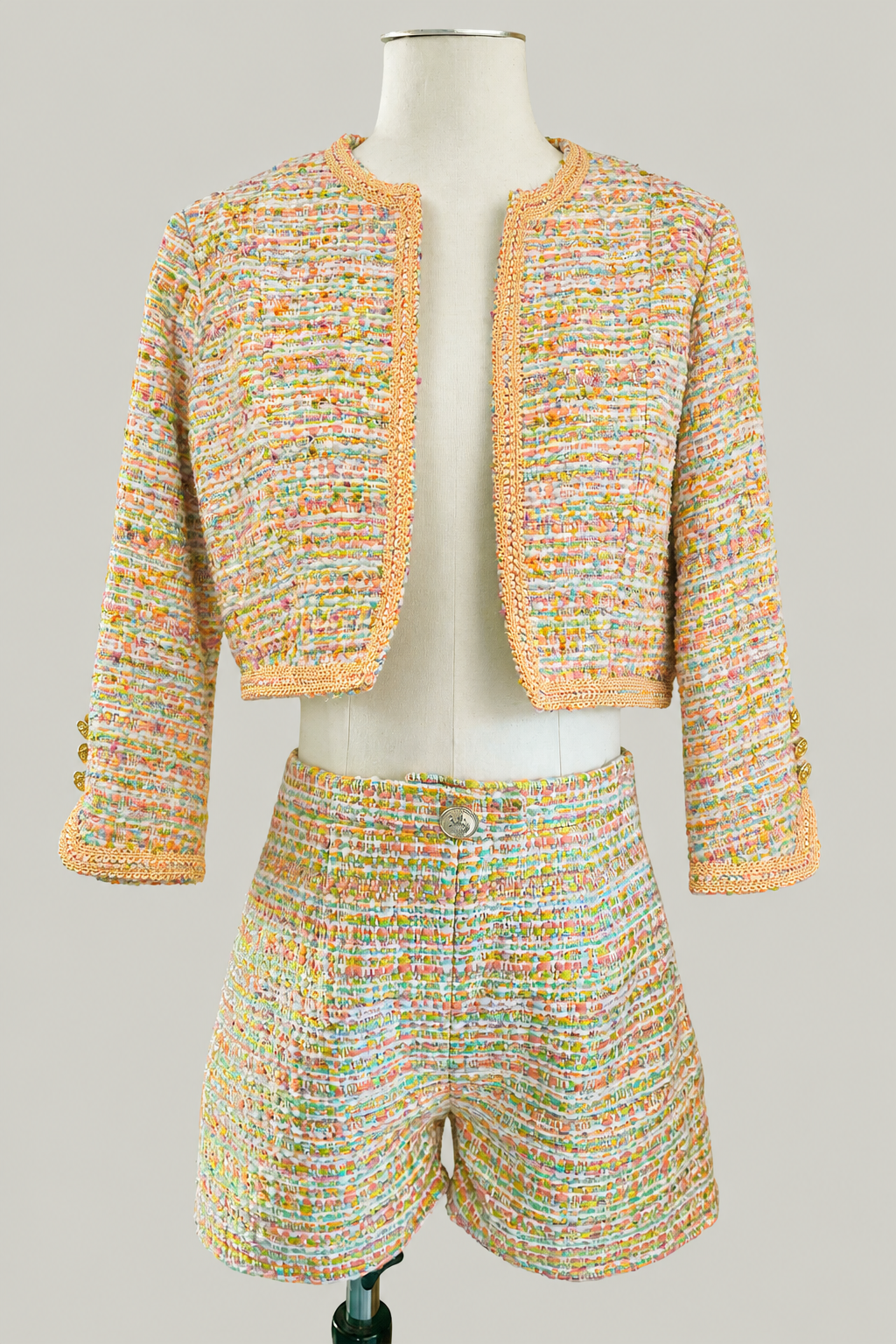 Tailleur en tweed Myriam, vue de face