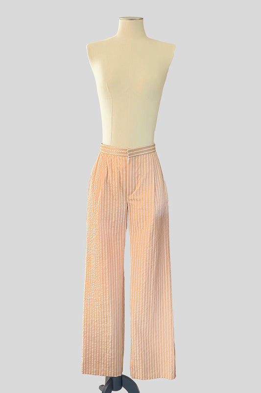 Pantalon large en seersucker : Antonio