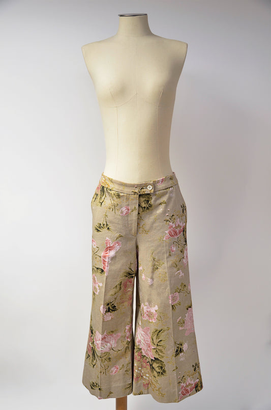 Pantalon large en coton imprimé Bree, vue de face