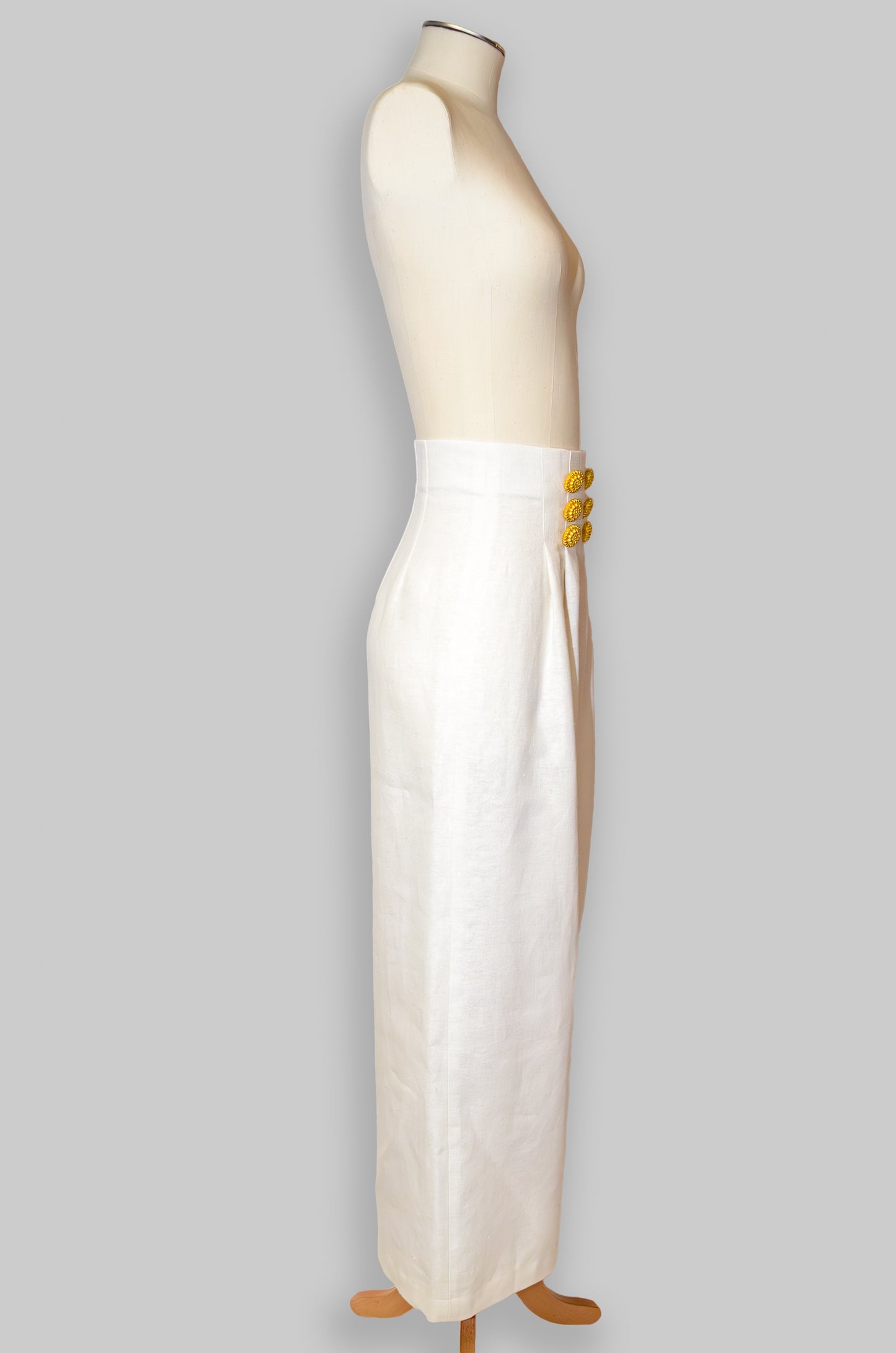 Pantalon en lin : Cyan