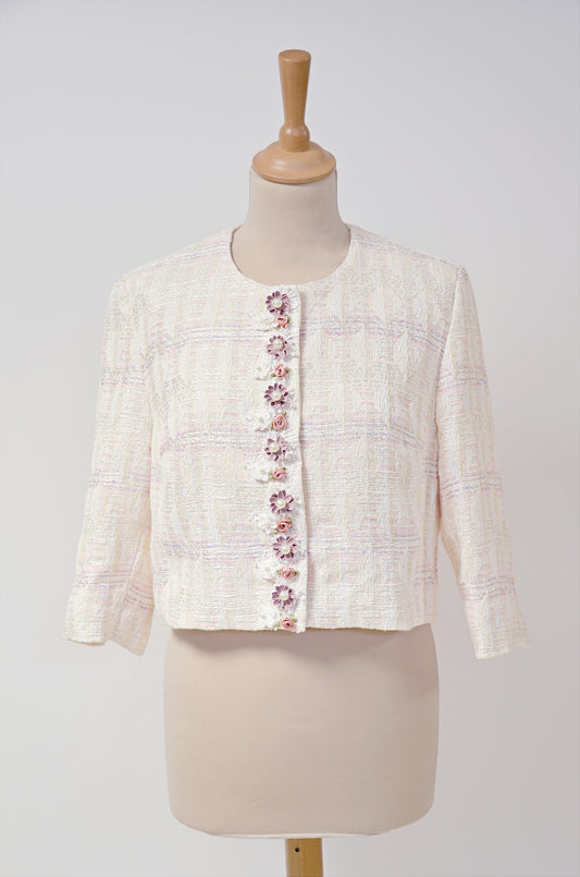 Veste courte en tweed Mila, vue de face