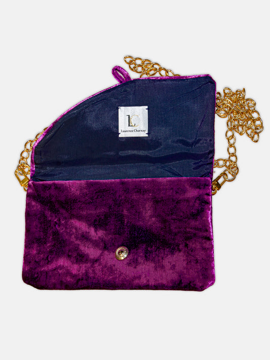 Pochette en velours de soie : Aurore