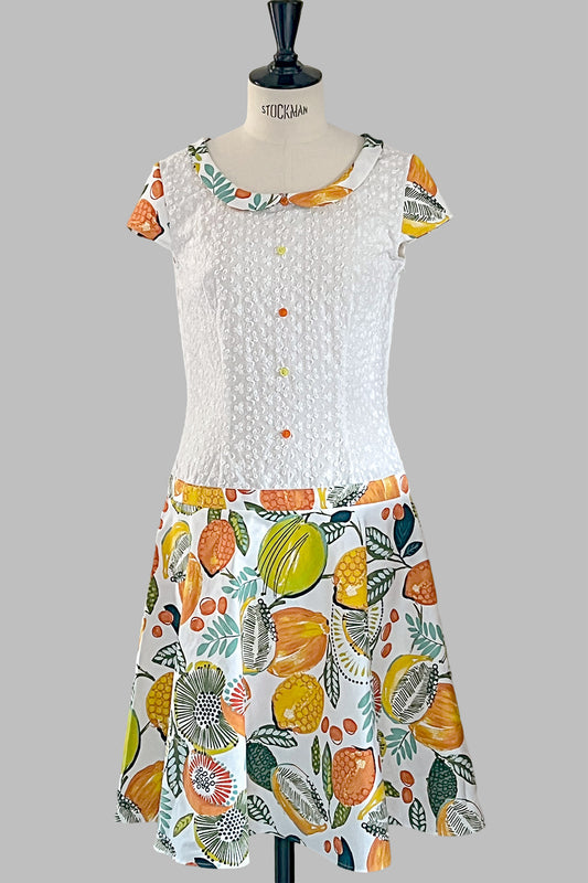Robe citrons en coton : Amelia