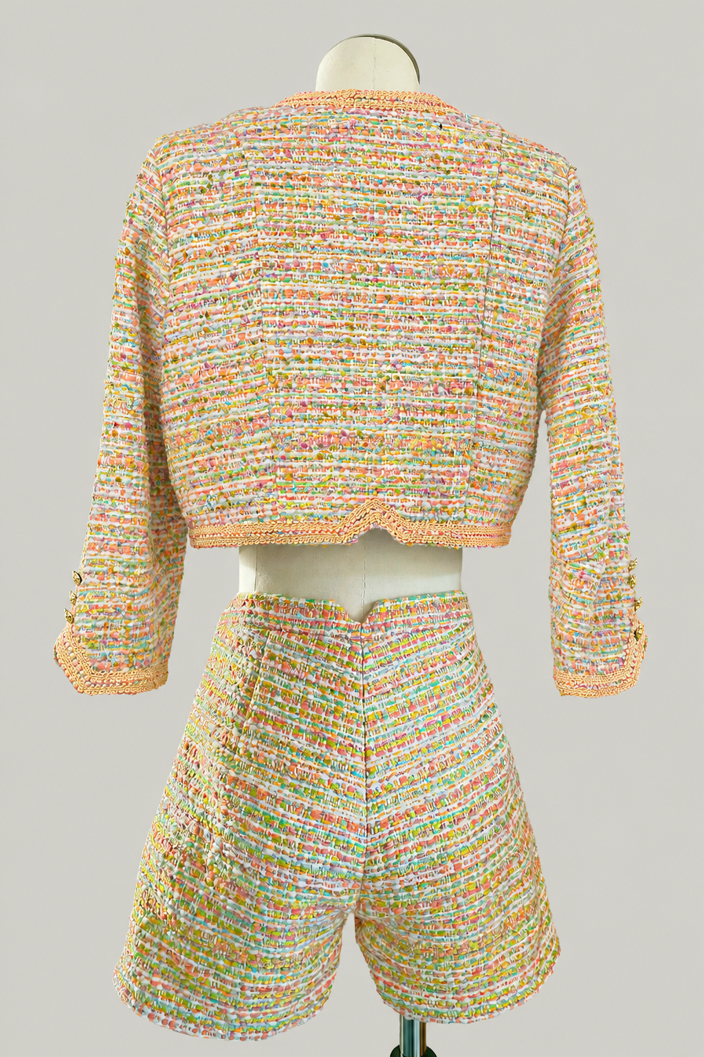 Tailleur en tweed Myriam, vue de dos