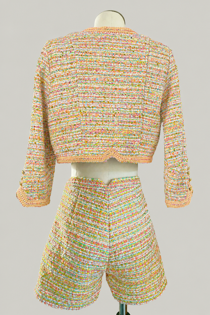 Tailleur en tweed Myriam, vue de dos