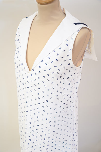Robe marin en coton : Morgane