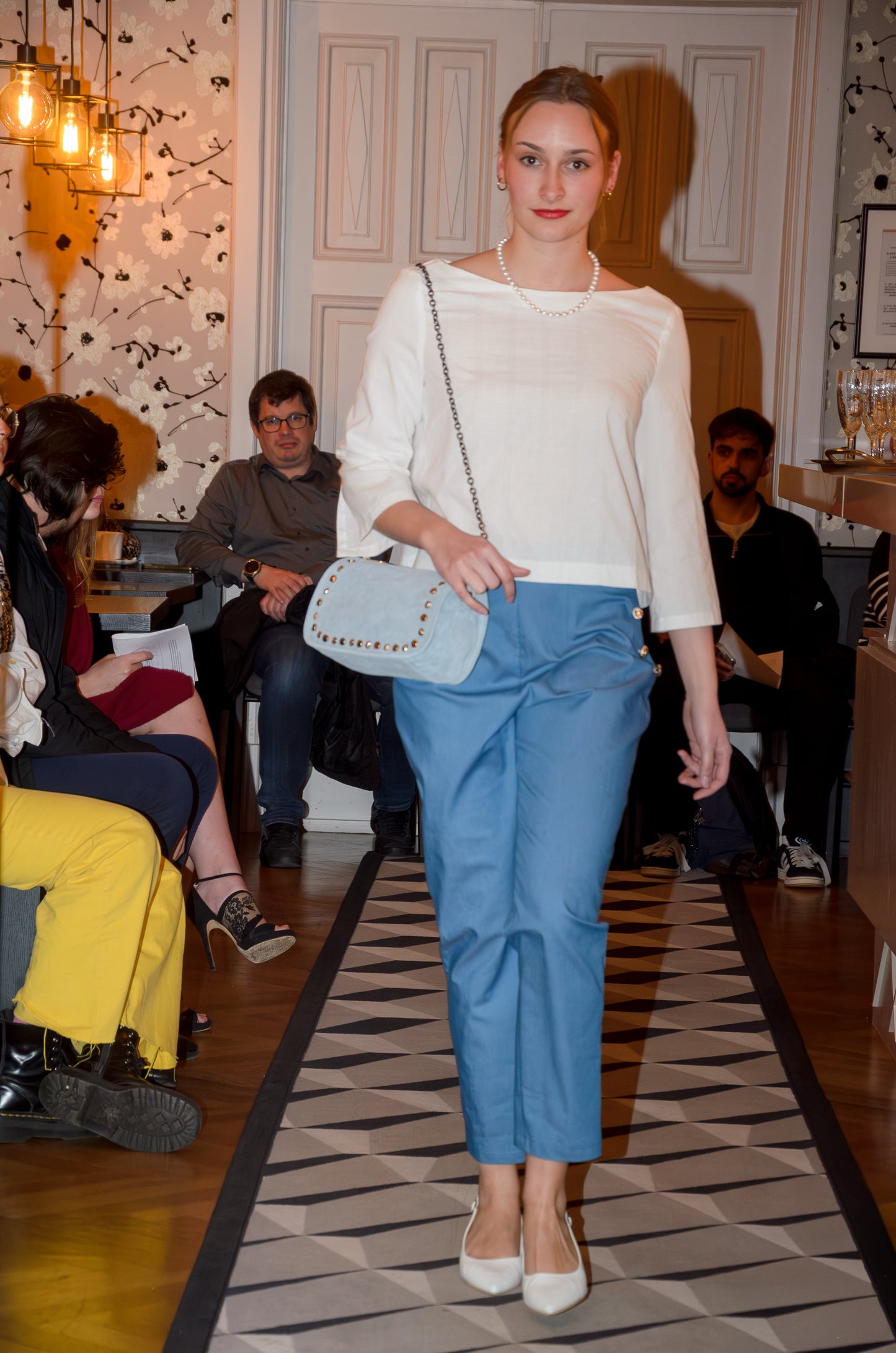Pantalon étroit bleu : Vesper