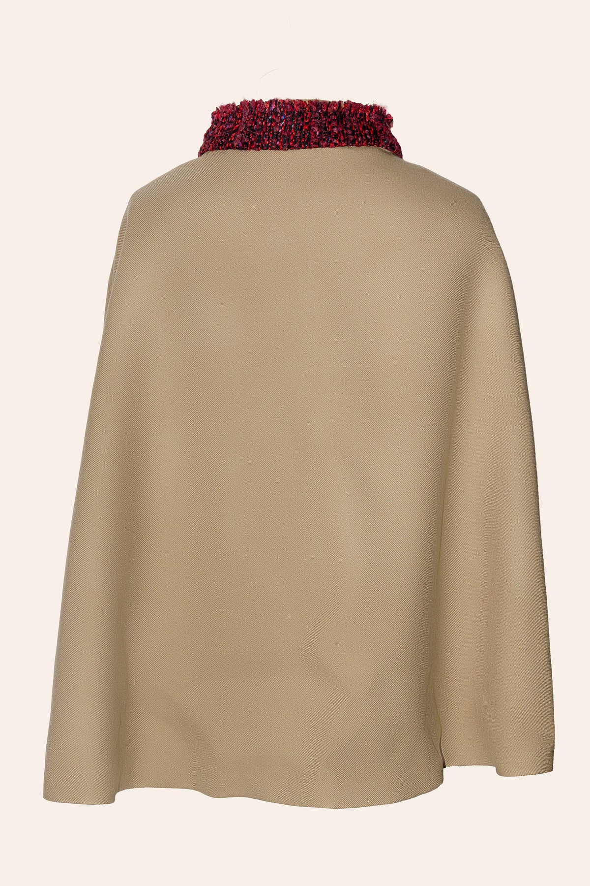Cape en laine et tweed : Illari