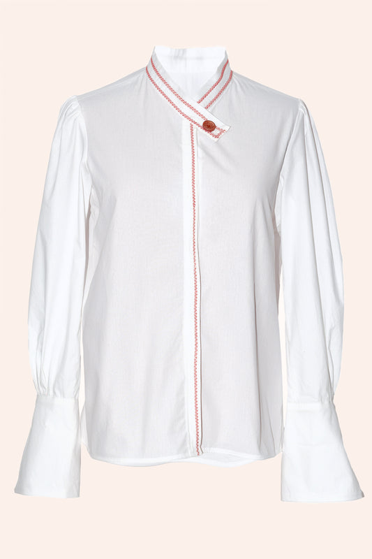 Chemisier en coton blanc : Amaru