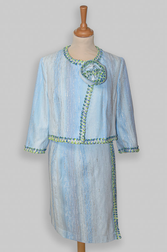 Tailleur en tweed : Acqua