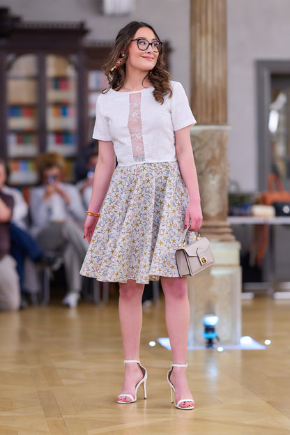 Jupe large en coton : Delphine