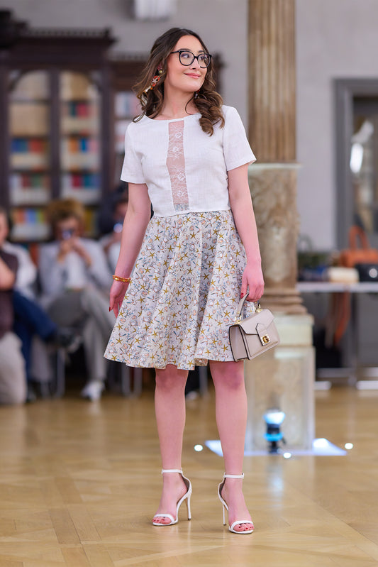 Jupe large en coton : Delphine