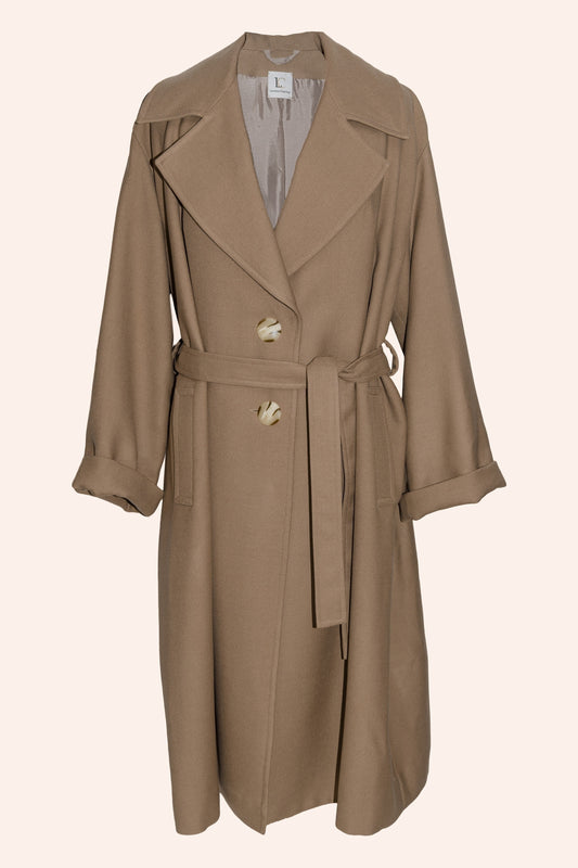Manteau long en laine : Claude