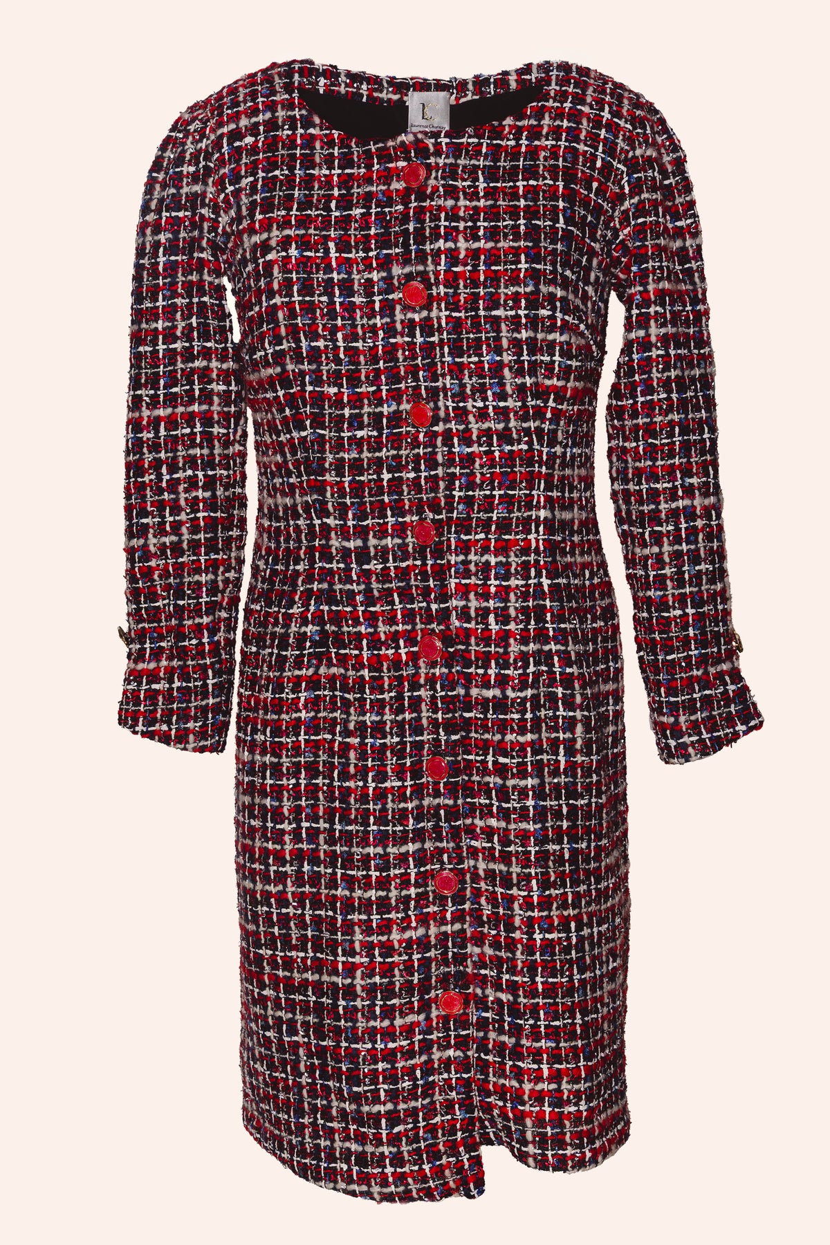 Robe en tweed rouge : Nieves