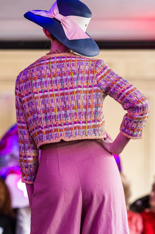 Veste courte en tweed Alaïa, vue de dos