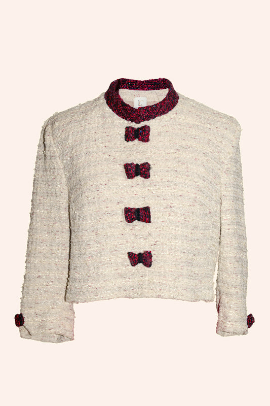 Veste en tweed Mathilde, vue de face
