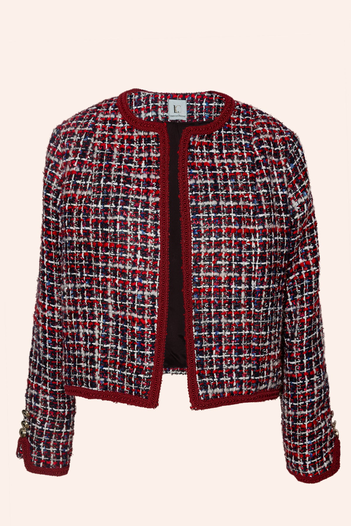 Veste en tweed rouge : Wara