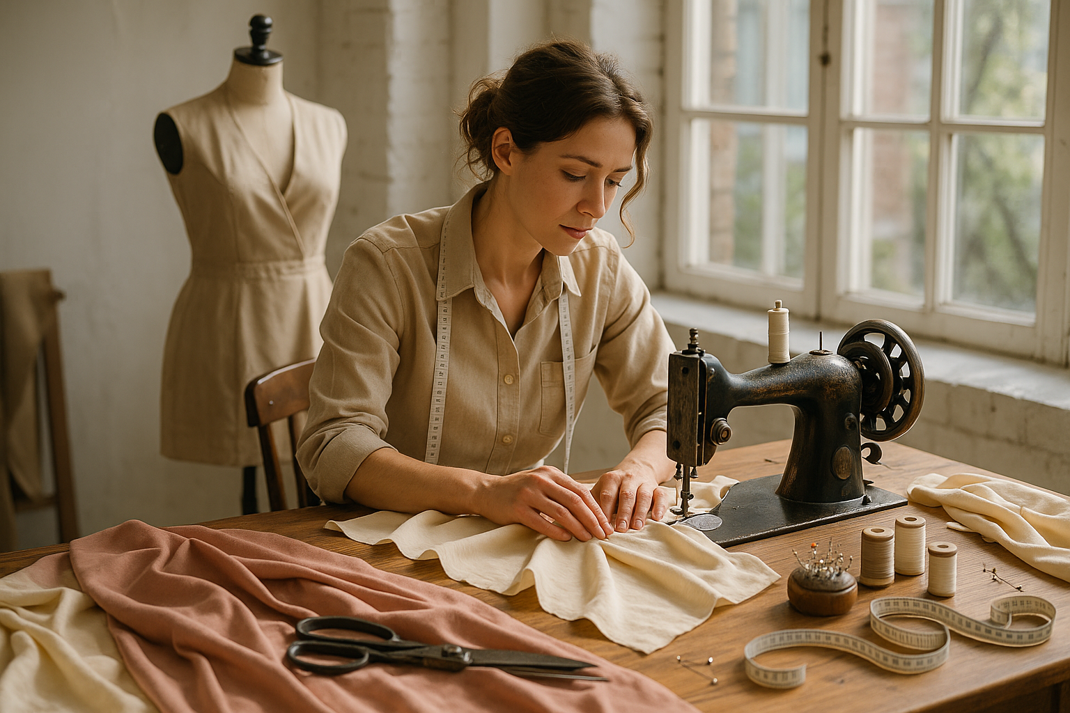 Vêtement fabrication couturière