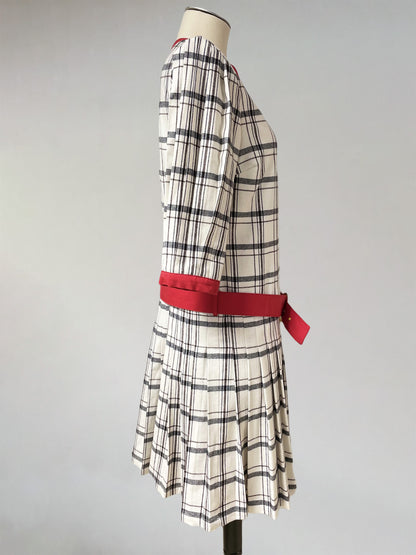 Robe en tartan de laine : Gladys